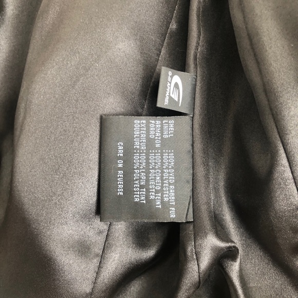 NINE WEST Leopard Print Rabbit Fur Moto Jacket - Picture 5 of 7